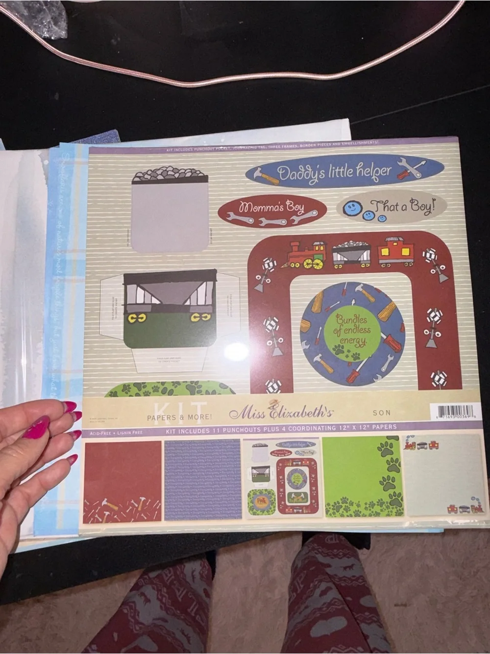 Assorted Decorative Party Invitation and Cardstock Pack - Multicolor scrapbook